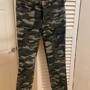 Pilcro Velvet camo pants.  Size 27